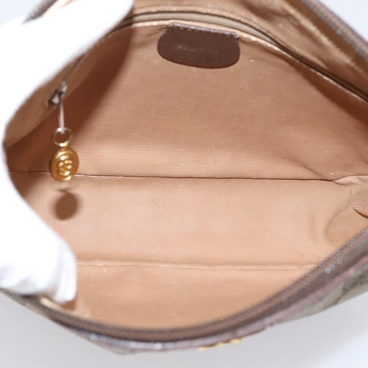 GUCCI GG Supreme Shoulder Bag PVC Beige Gold 007 39 6018 Auth ep16844