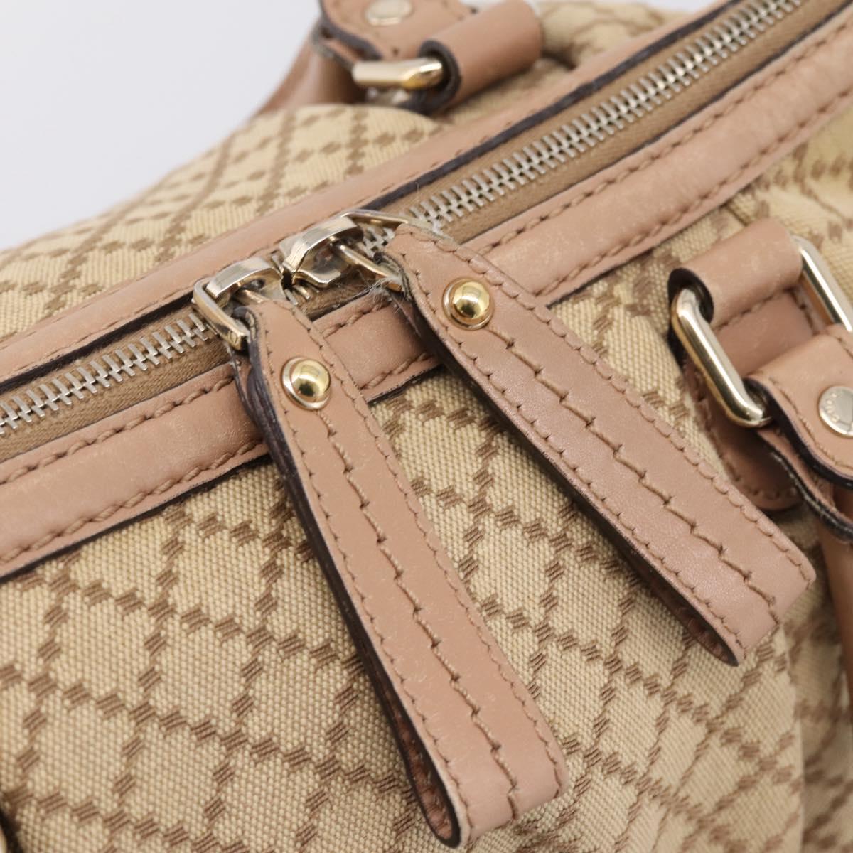 GUCCI GG Canvas Hand Bag 2way Beige Gold 247902 Auth ep16887