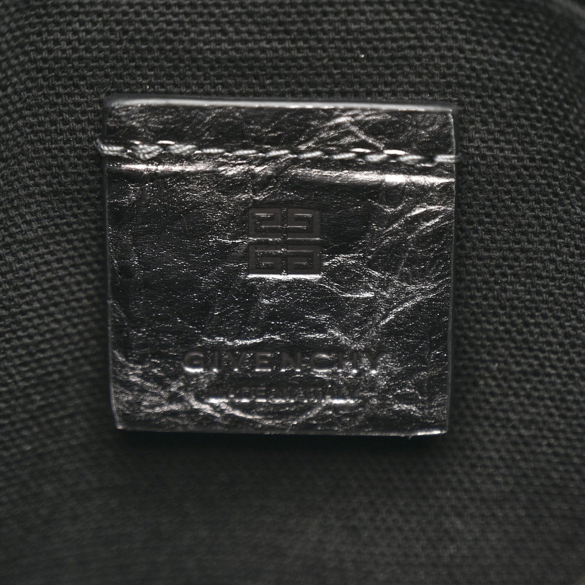 Metallic Calfskin Small Voyou Bag Silver