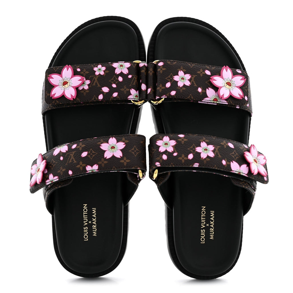 LV X TM Monogram LV Sunset Flat Comfort Mule 39 Sakura Brown