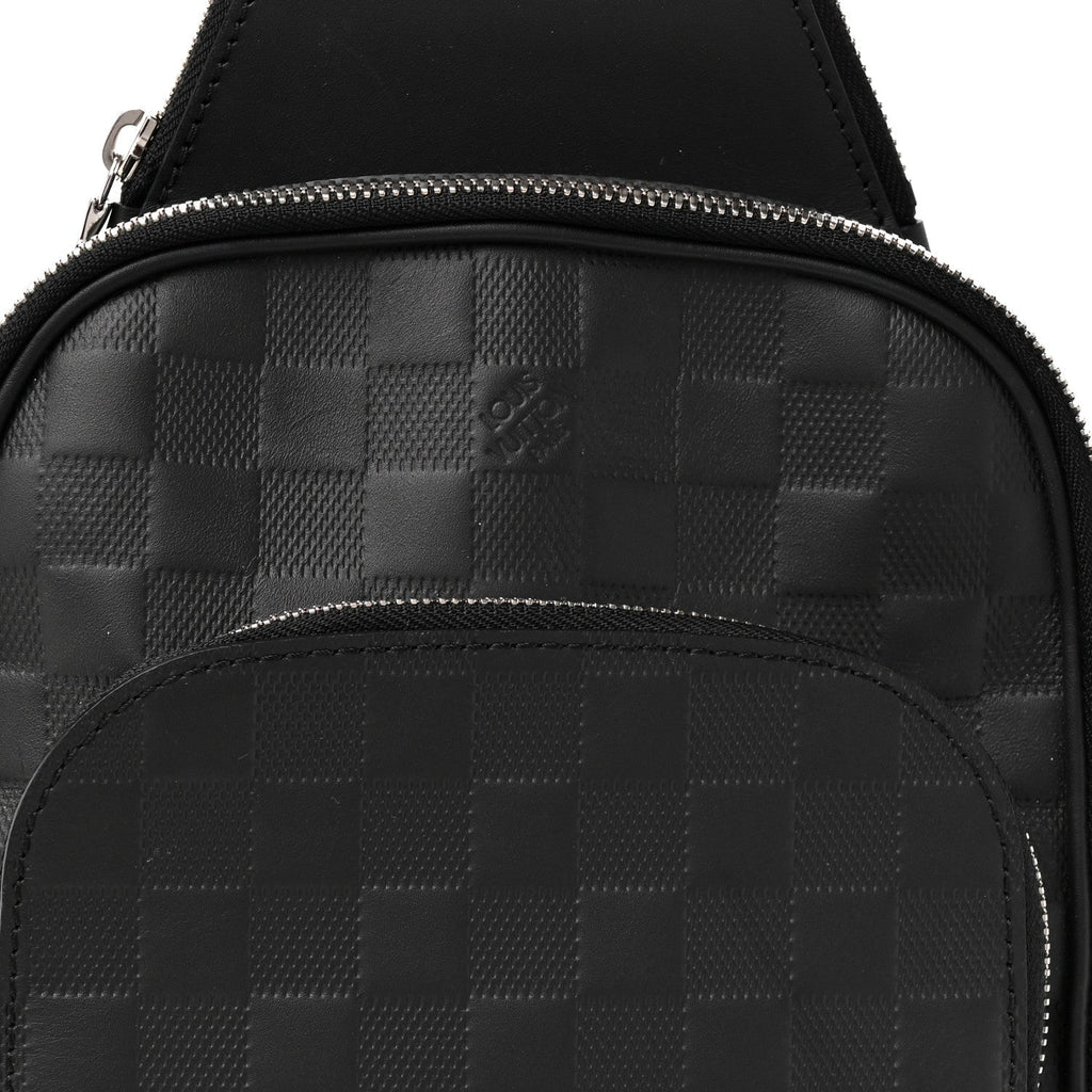 Damier Infini Avenue Sling Bag NM Onyx