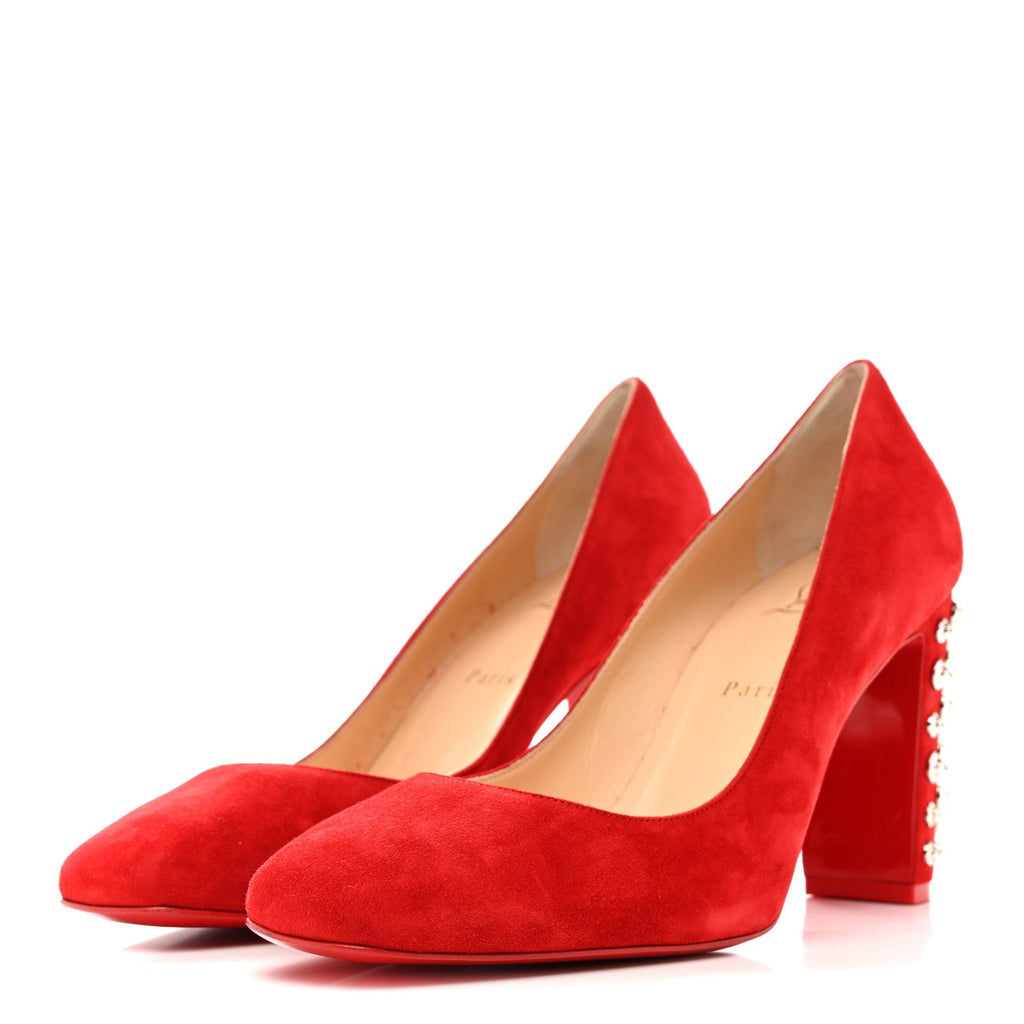 Veau Velours Donna Stud Spikes 85 Pumps 41 Loubi