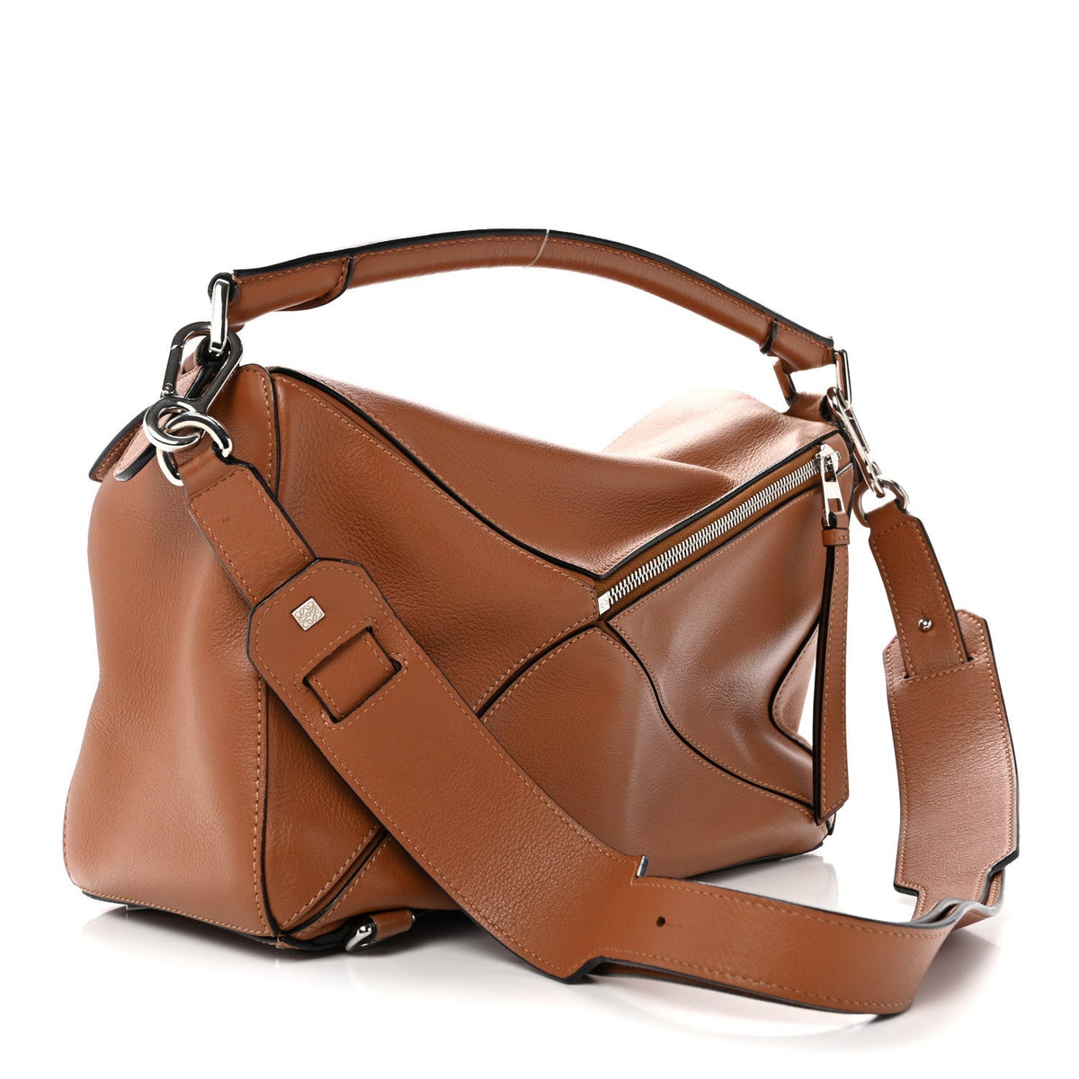 Calfskin Medium Puzzle Bag Tan
