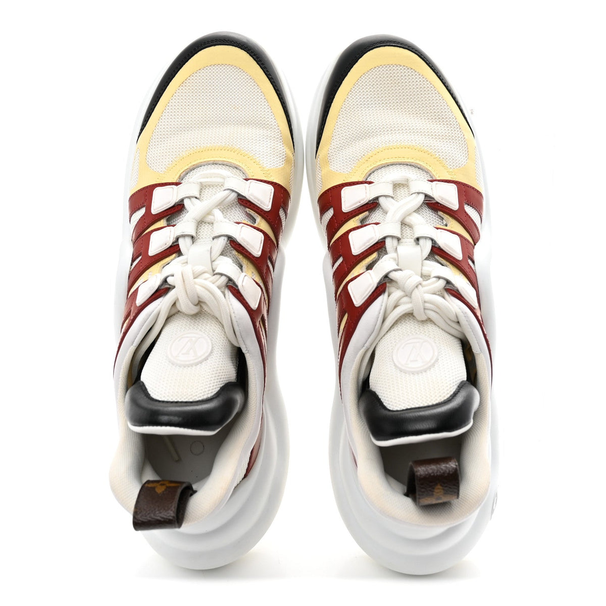 Calfskin Technical Nylon LV Archlight Sneakers 40.5 Terracotta