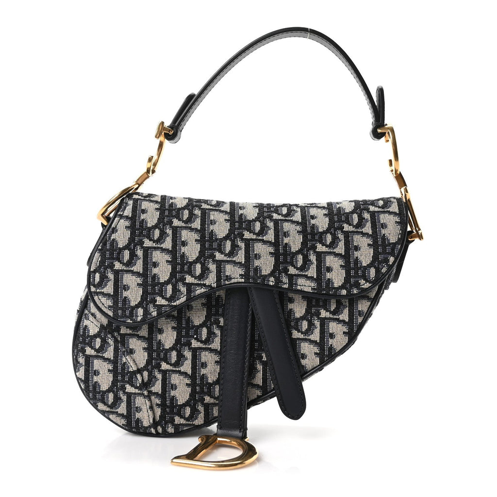 Oblique Mini Saddle Bag Blue