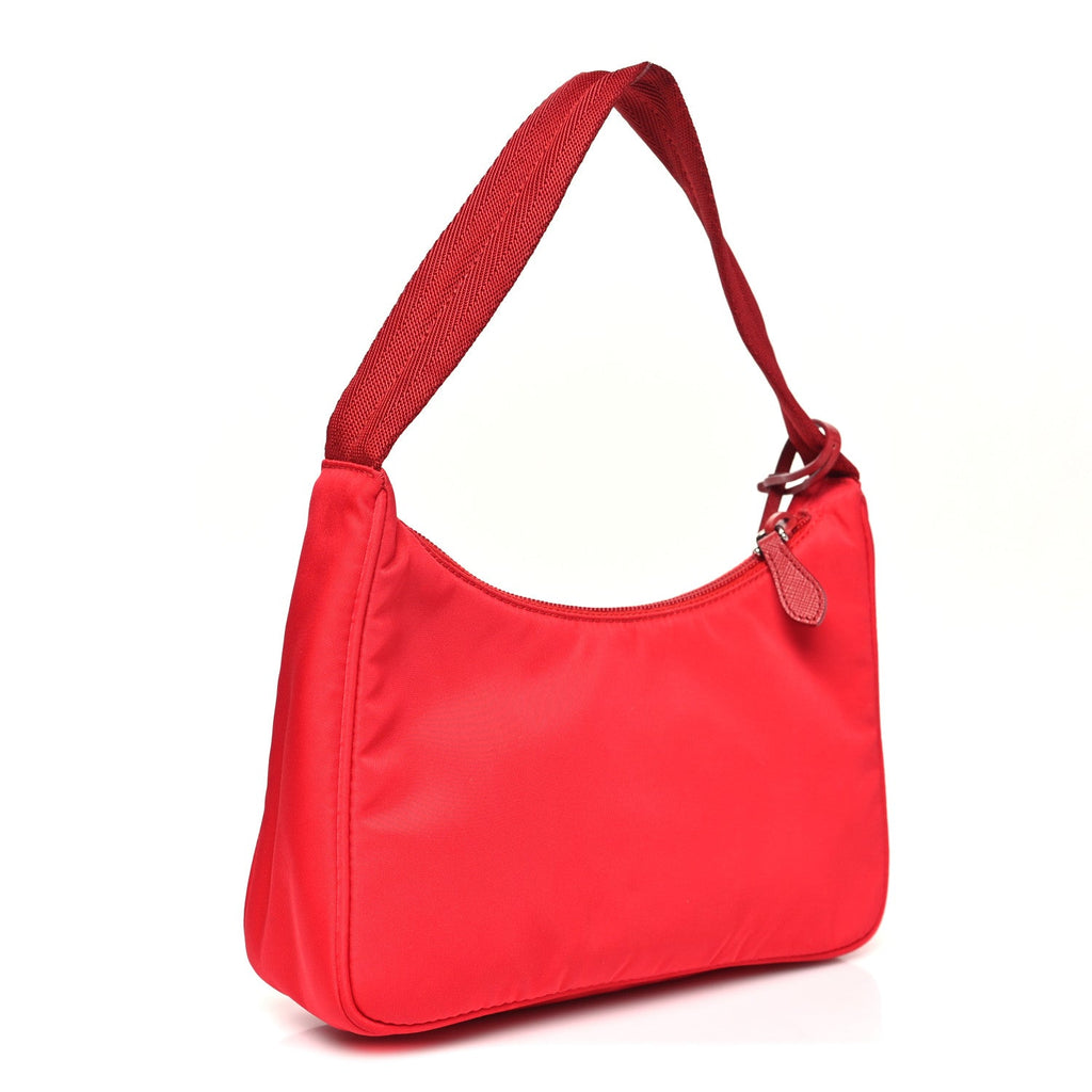 Tessuto Nylon Mini Re-Edition 2000 Bag Rosso