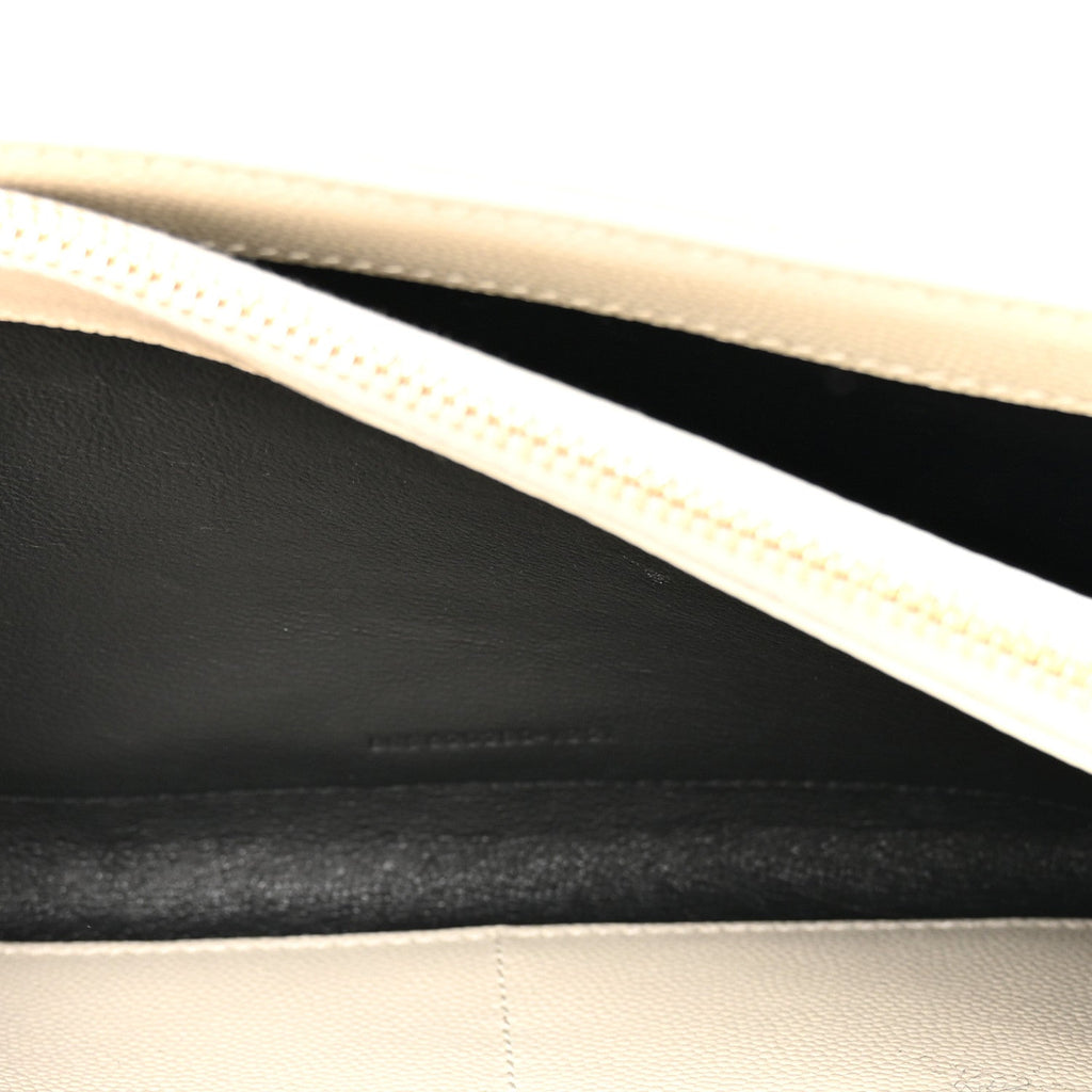 Grain De Poudre Mixed Matelasse Triquilt Monogram Chain Wallet Crema Soft