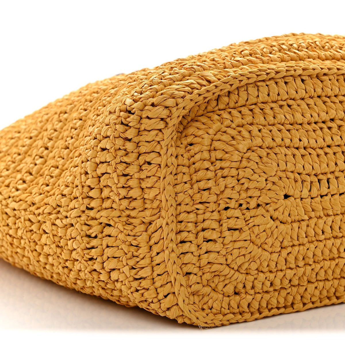 Raffia Rive Gauche Tote Yellow
