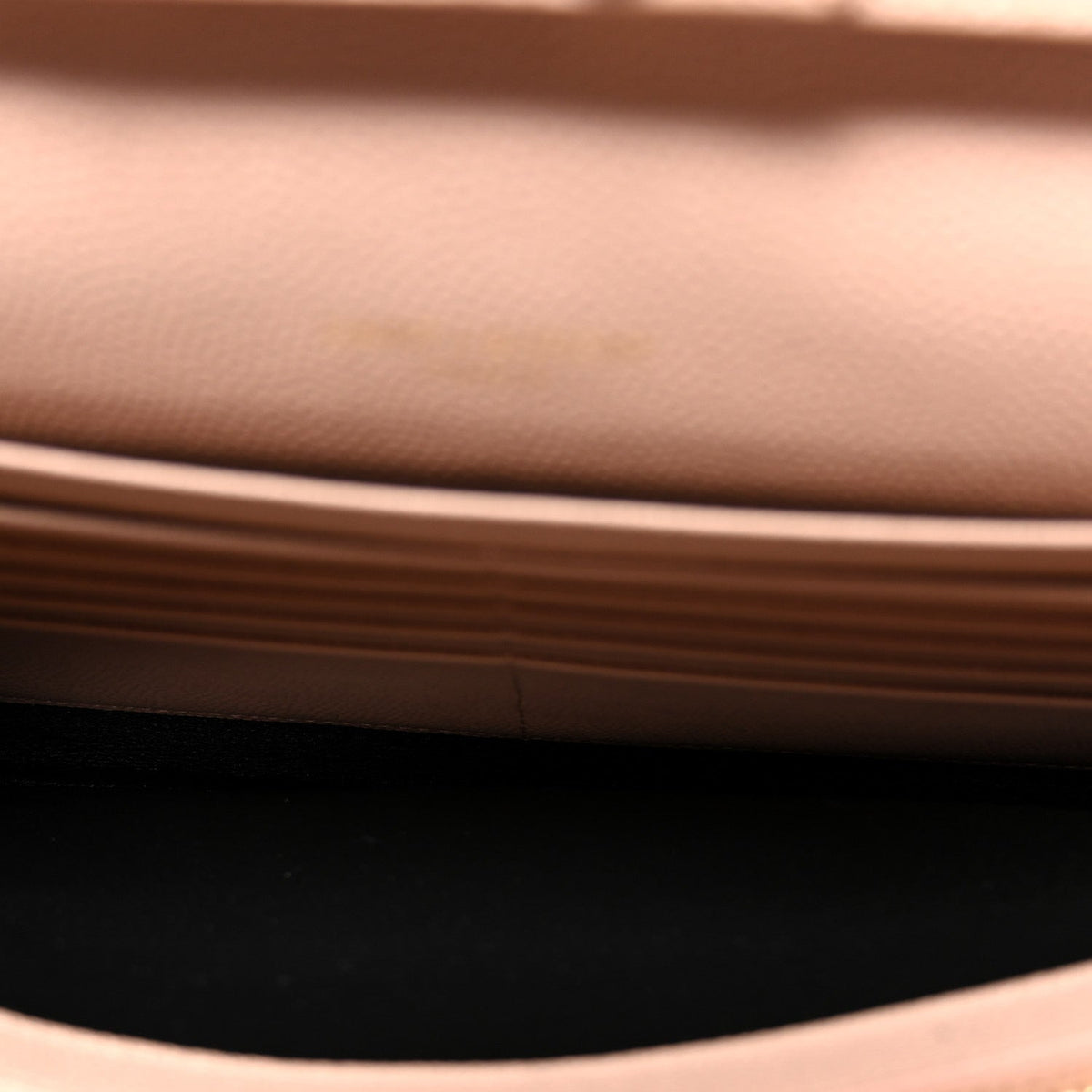 Grain De Poudre Matelasse Chevron Monogram Chain Wallet Pale Pink