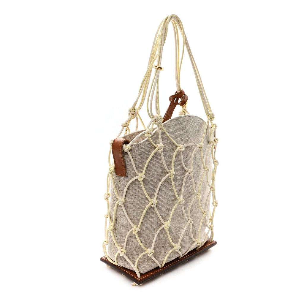 Canvas Calfskin Le Petit Filet Pralu Natural