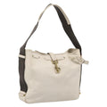 GUCCI Shoulder Bag Leather Beige Gold 92732 Auth hk4212
