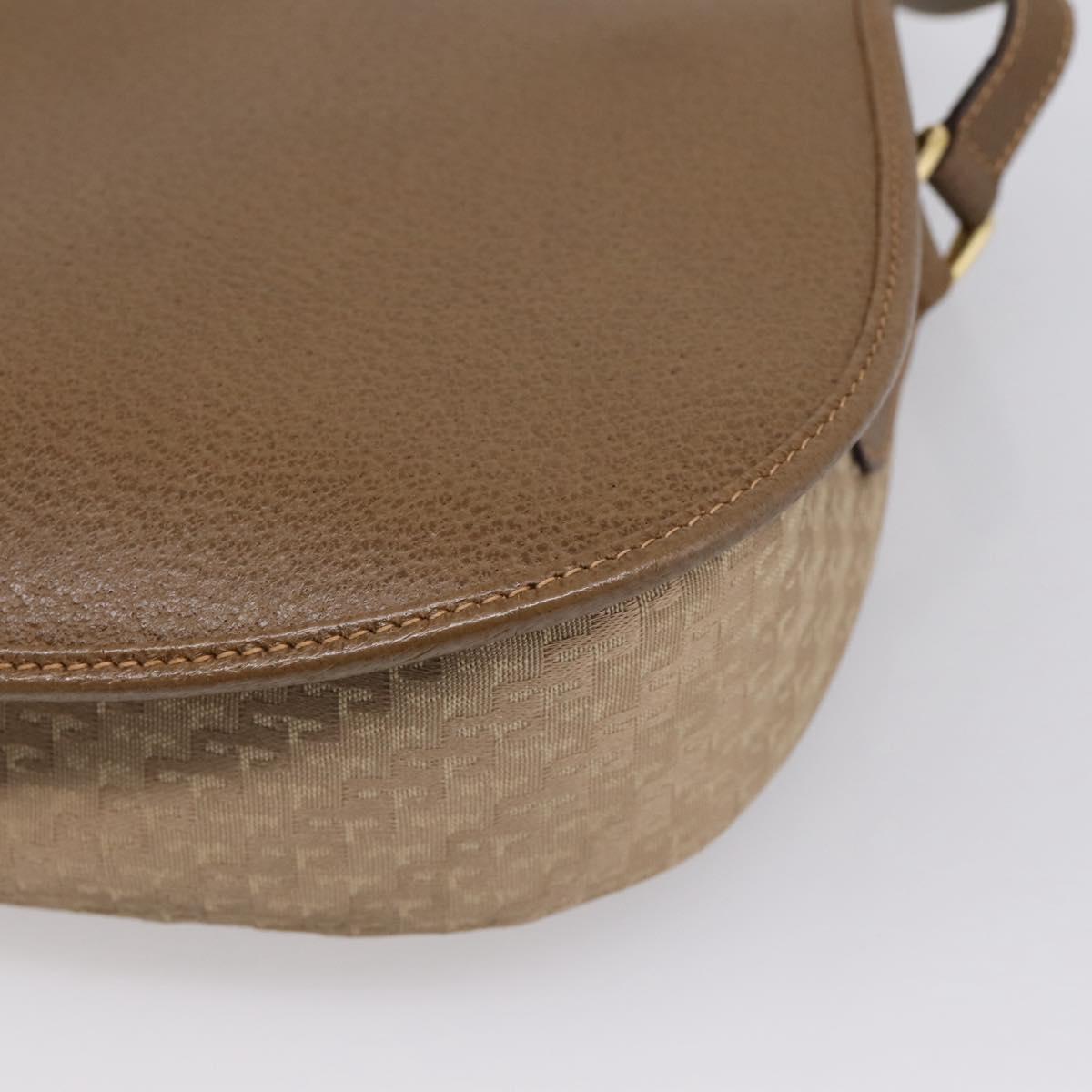 GUCCI Shoulder Bag Canvas Beige Gold 007 754 0074 Auth ka6555