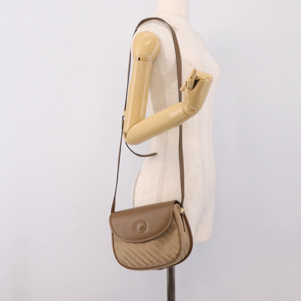 GUCCI Shoulder Bag Canvas Beige Gold 007 754 0074 Auth ka6555