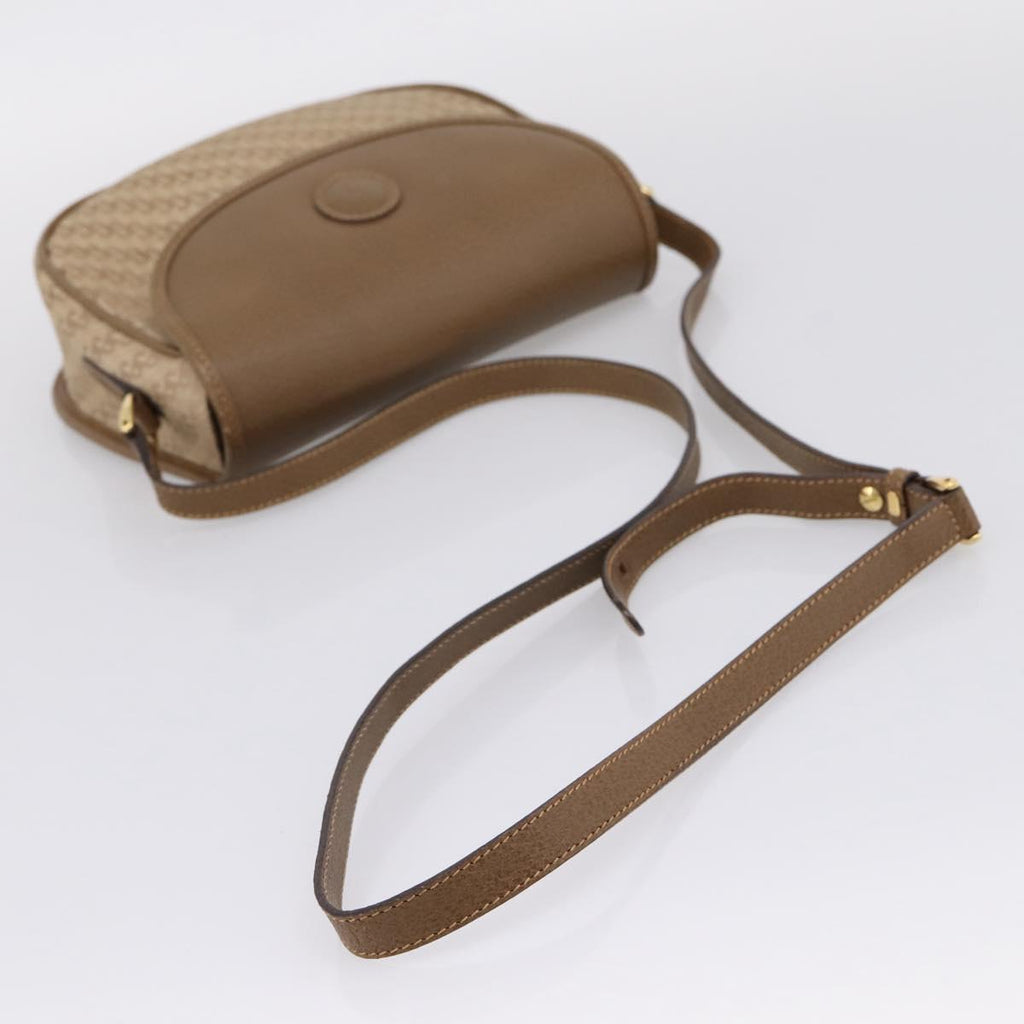 GUCCI Shoulder Bag Canvas Beige Gold 007 754 0074 Auth ka6555
