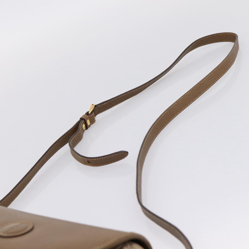 GUCCI Shoulder Bag Canvas Beige Gold 007 754 0074 Auth ka6555