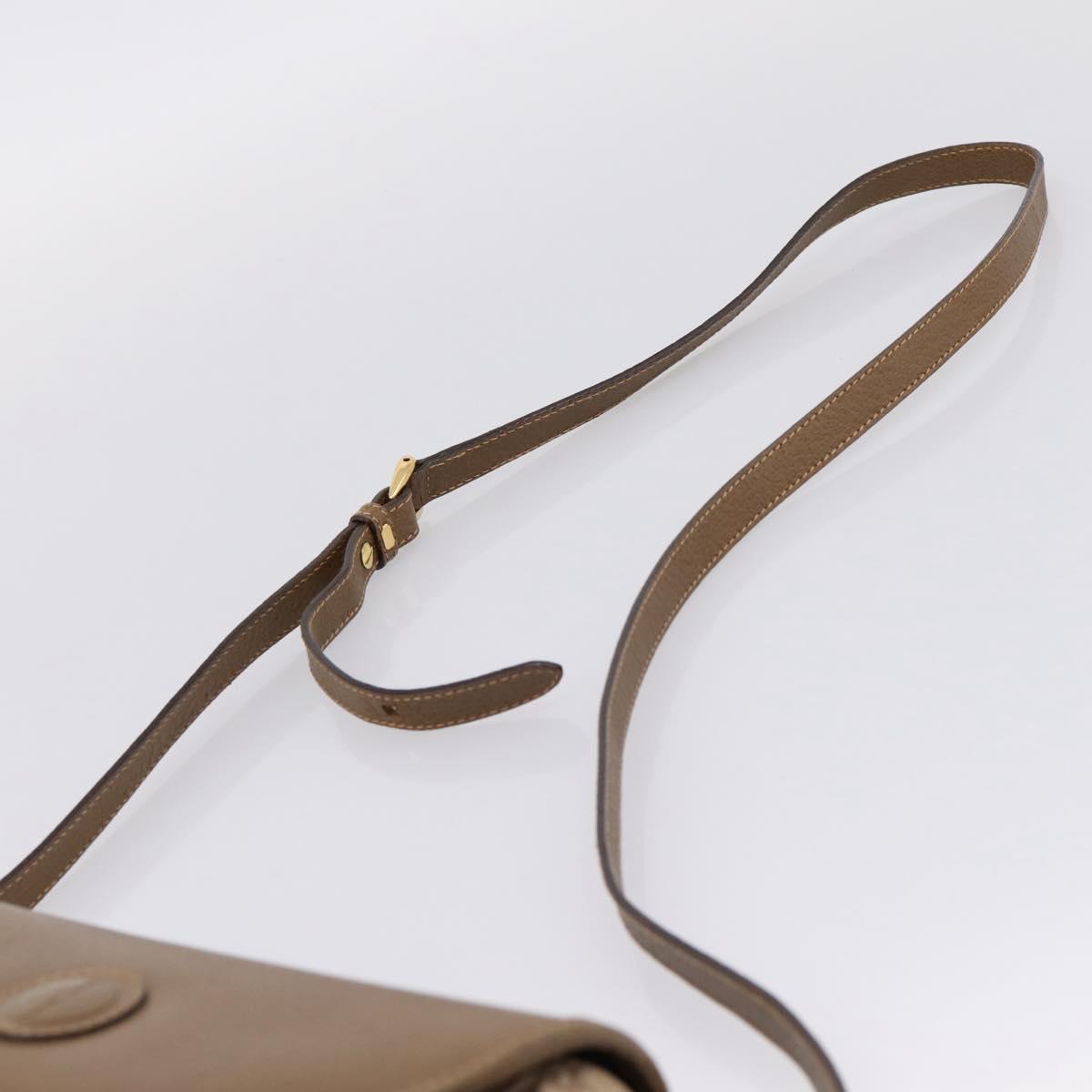 GUCCI Shoulder Bag Canvas Beige Gold 007 754 0074 Auth ka6555