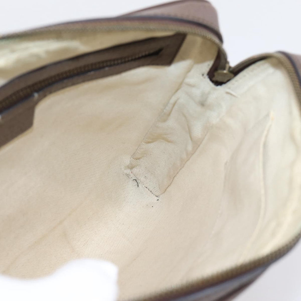 GUCCI GG Supreme Web Sherry Line Shoulder Bag PVC Beige Gold 547926 Auth ka6613V