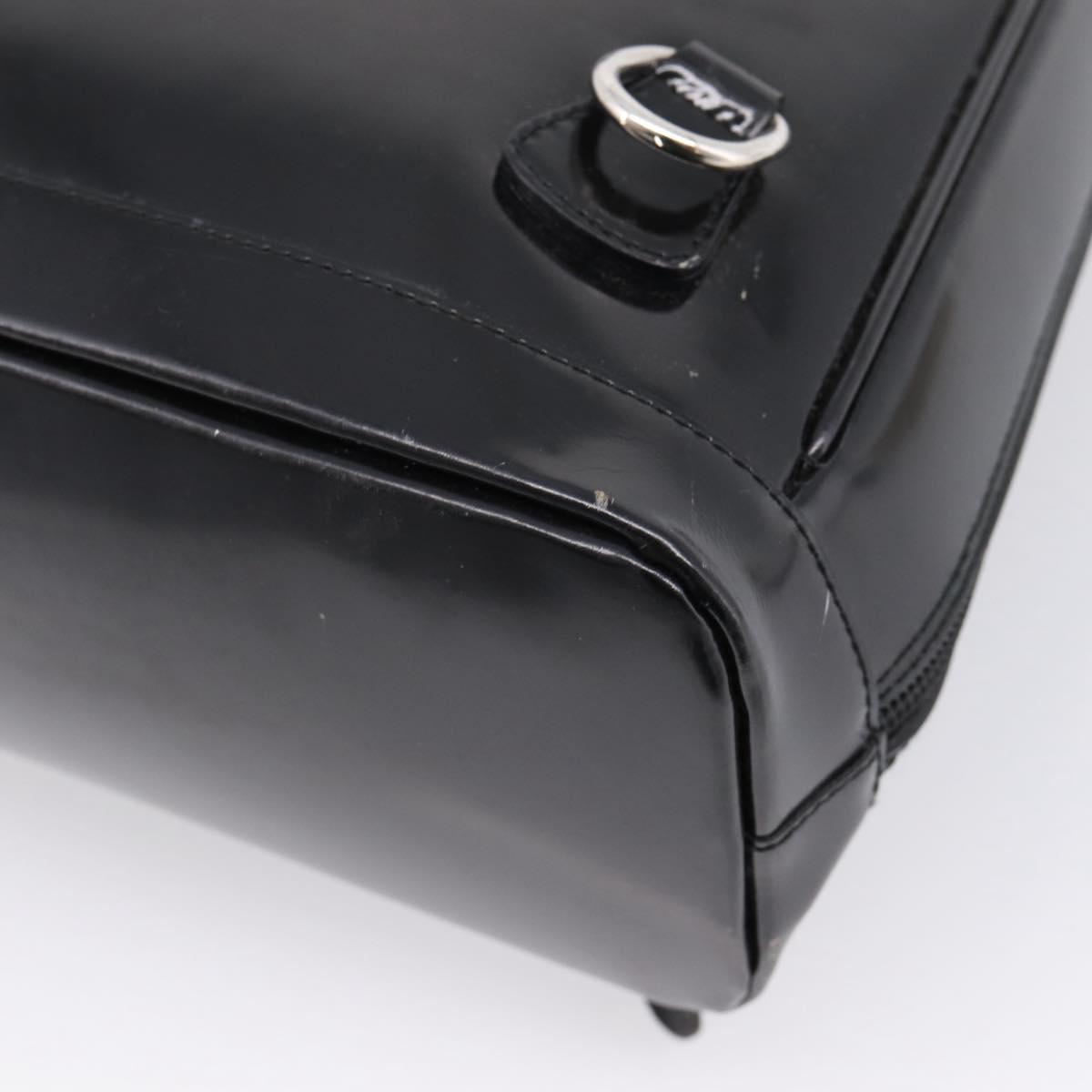 GUCCI Bamboo Shoulder Bag Nylon Black 003 2058 0059 5 Auth ka6673