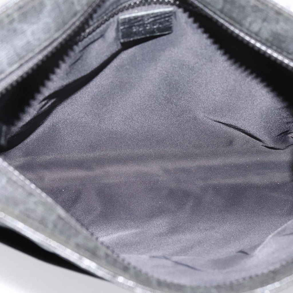GUCCI GG Supreme Shoulder Bag PVC Black 162904 Auth ka6761