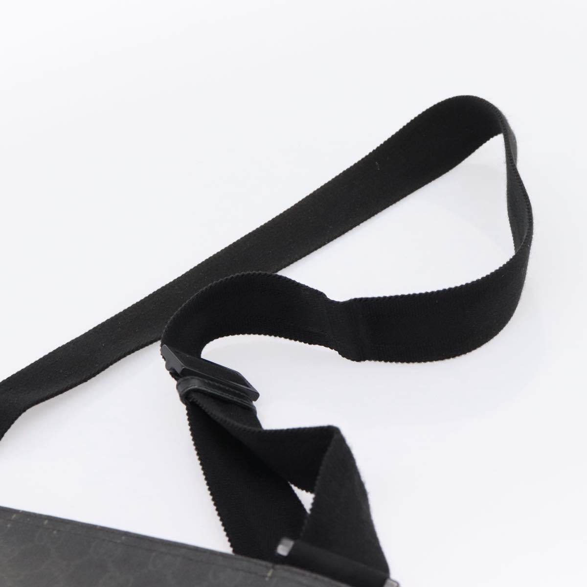 GUCCI GG Supreme Shoulder Bag PVC Black 162904 Auth ka6761