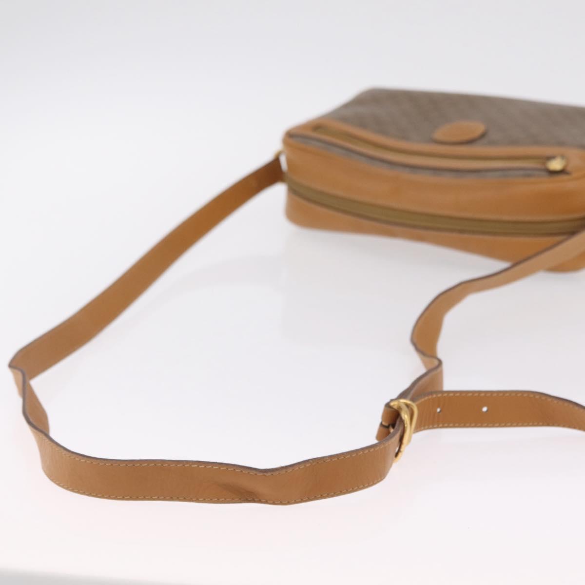 GUCCI Micro GG Shoulder Bag PVC Beige Gold Tone 001 113 0942 Auth ki6963