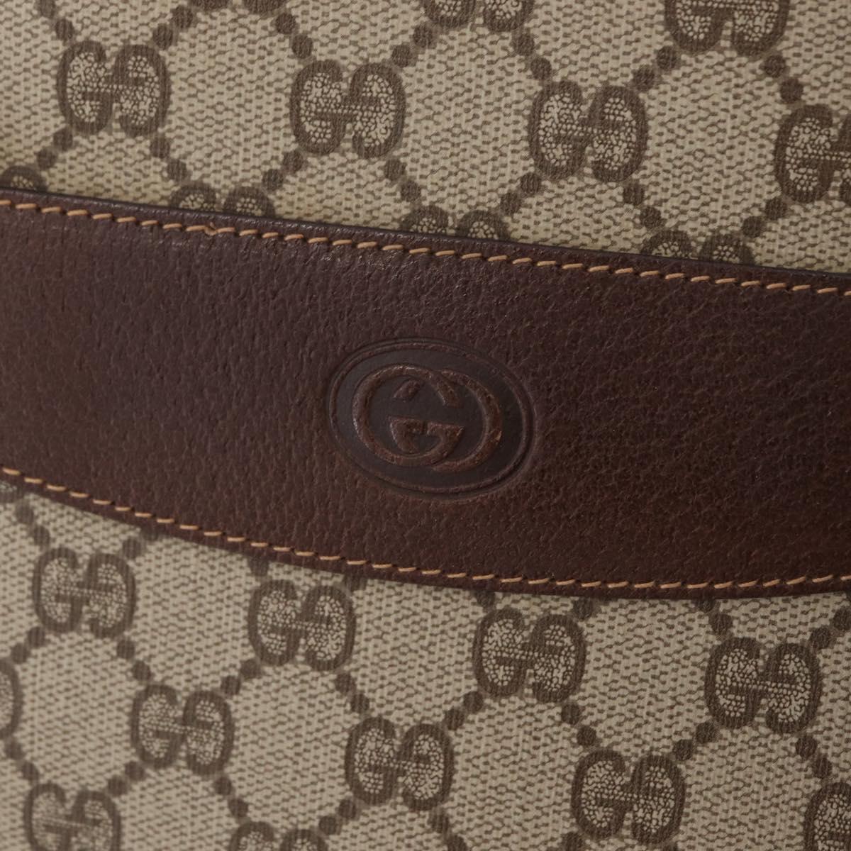 GUCCI GG Supreme Tote Bag PVC Beige Gold 002 39 6130 Auth kk725