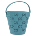 GUCCI Children's Hand Bag rubber Blue 723051 Auth LN238M