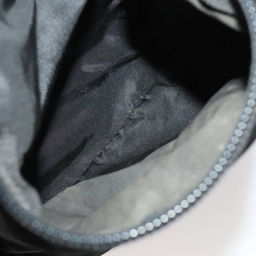 PRADA Backpack Nylon Black Silver Auth mr2851