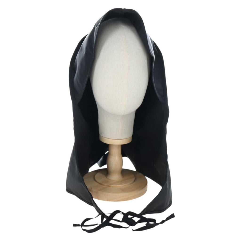 PRADA Balaclava Hat Nylon Black Silver Auth mr2932