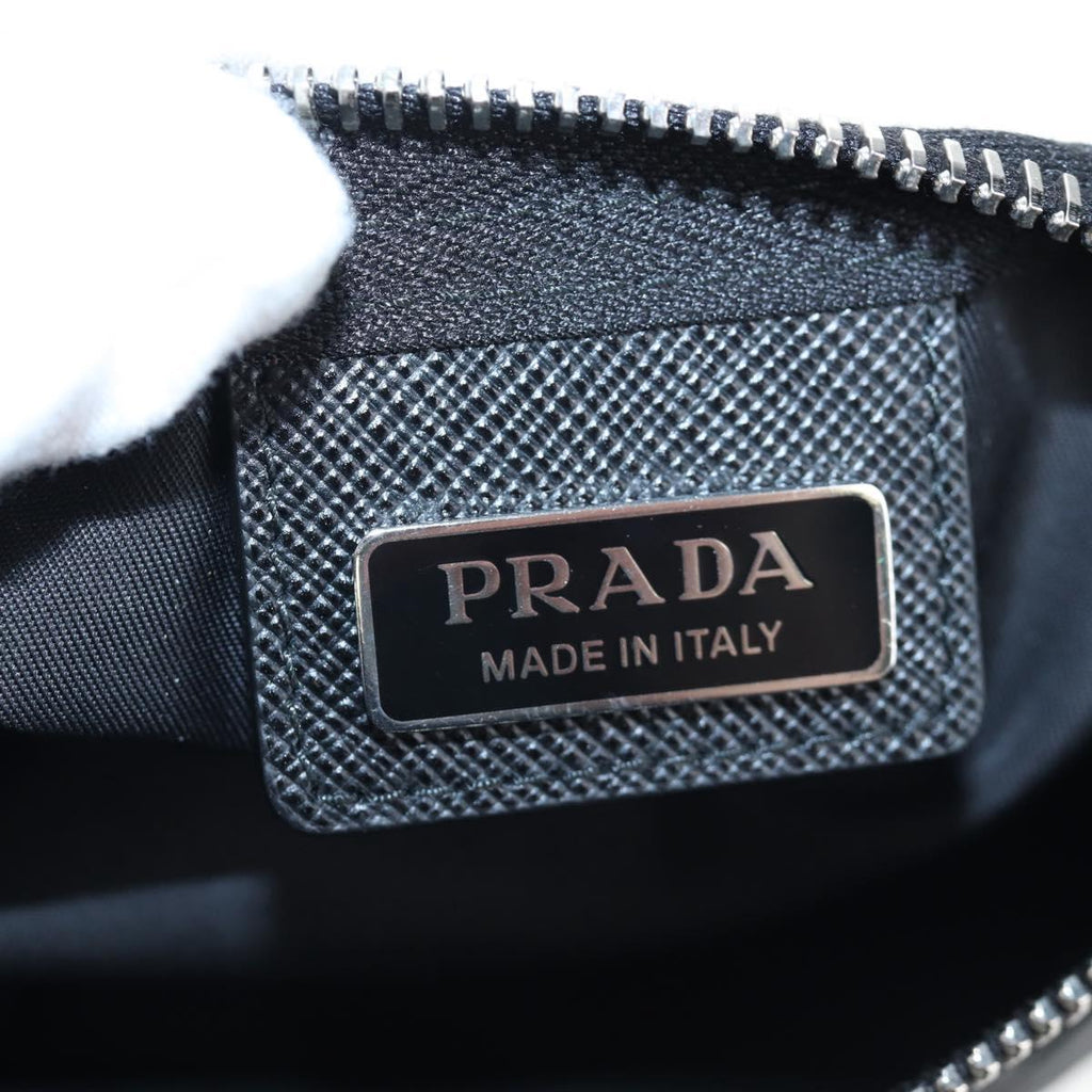 PRADA Balaclava Hat Nylon Black Silver Auth mr2932