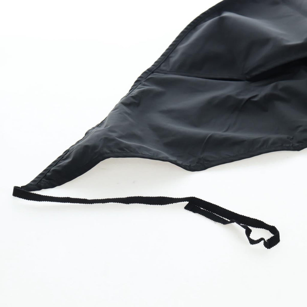 PRADA Balaclava Hat Nylon Black Silver Auth mr2932