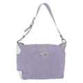 PRADA Shoulder Bag Nylon Purple Silver Auth mr2990