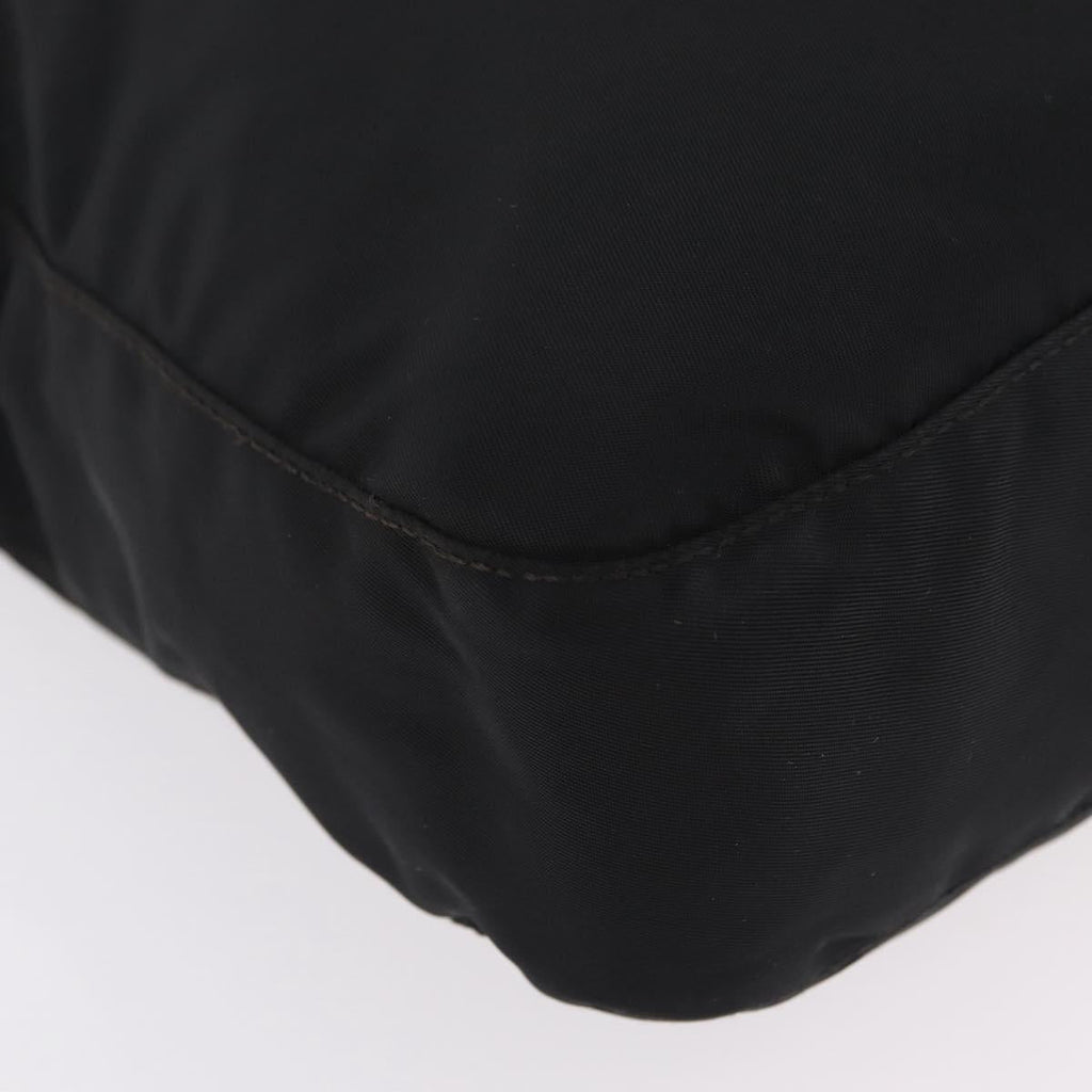 PRADA Shoulder Bag Nylon Black Silver Auth mr3036A