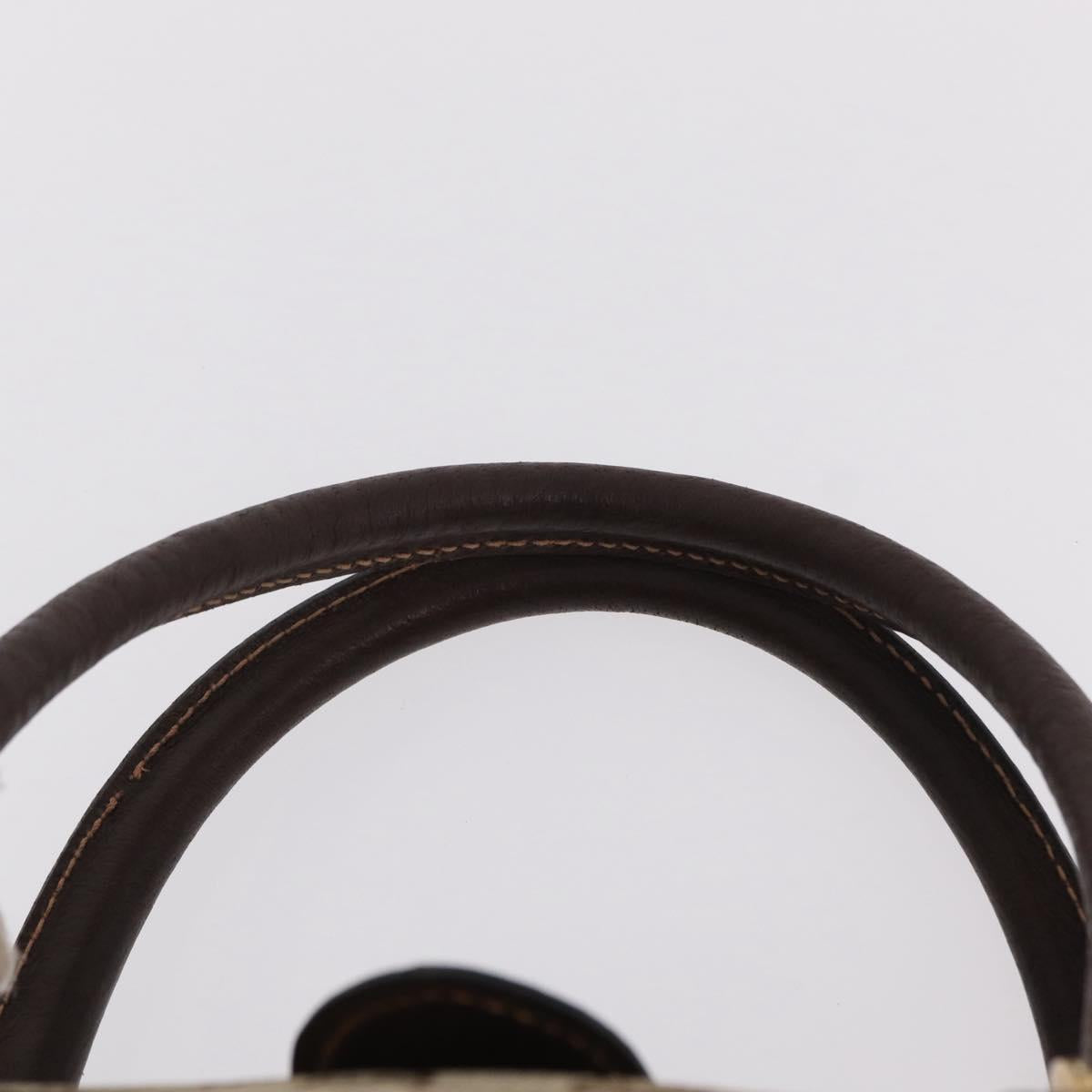 GUCCI GG Canvas Web Sherry Line Boston Bag Beige Gold Tone Auth mr3043