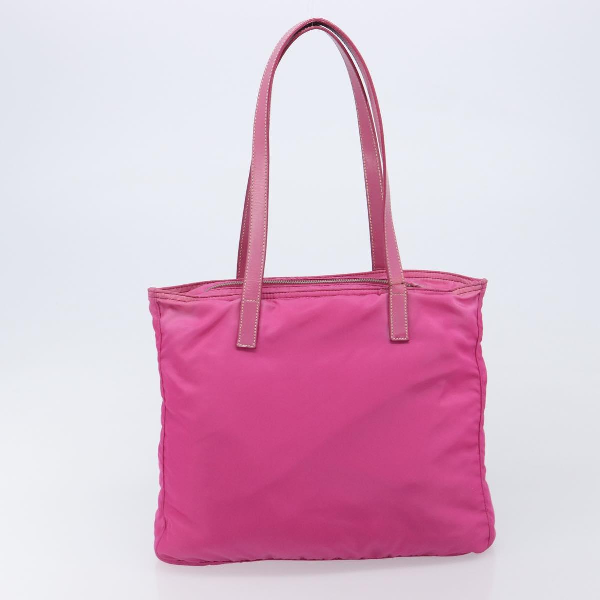 PRADA Tote Bag Nylon 2 Set Pink Black Auth mr3075