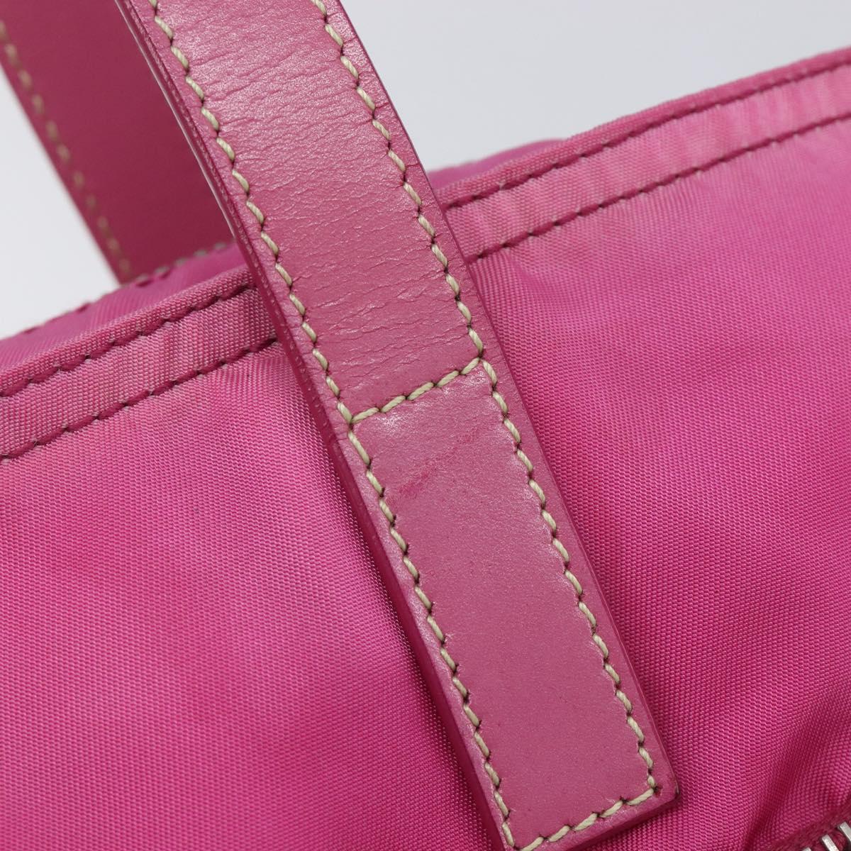 PRADA Tote Bag Nylon 2 Set Pink Black Auth mr3075