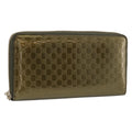 GUCCI Long Wallet Patent leather Red Gold 308005 Auth mr3182A