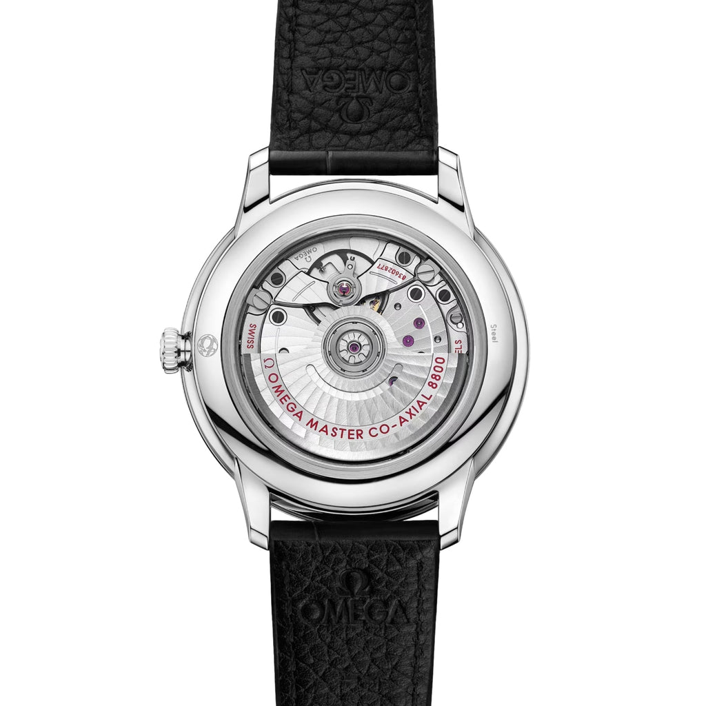 De Ville Prestige 40mm - Black on Leather Strap