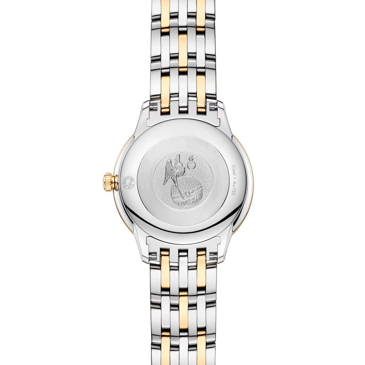 De Ville Prestige Two-Tone 27.5mm - White, Mother-of-Pearl on Bracelet
