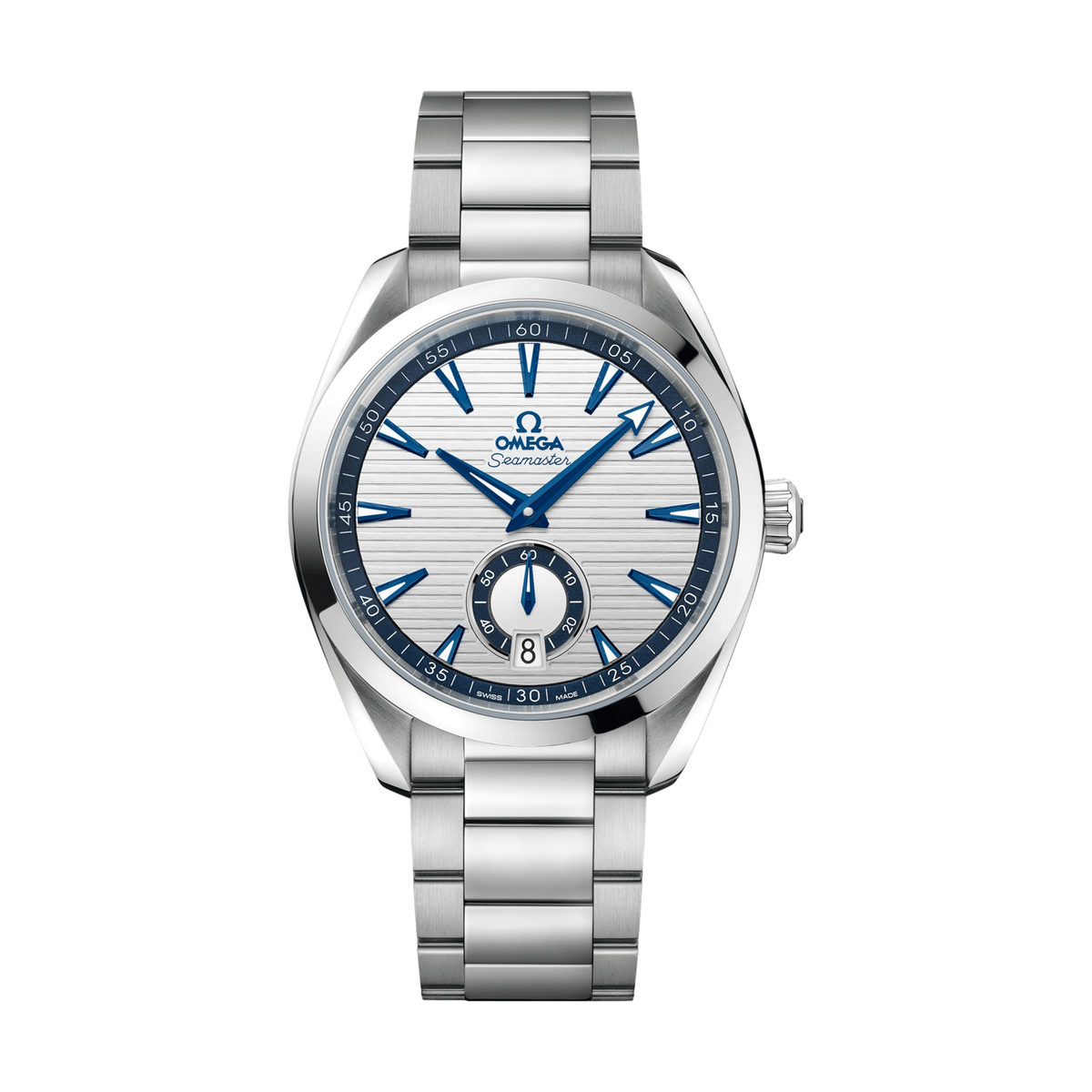 Seamaster Aqua Terra 150M Small Seconds 41mm - Silver, Blue Accents on Bracelet