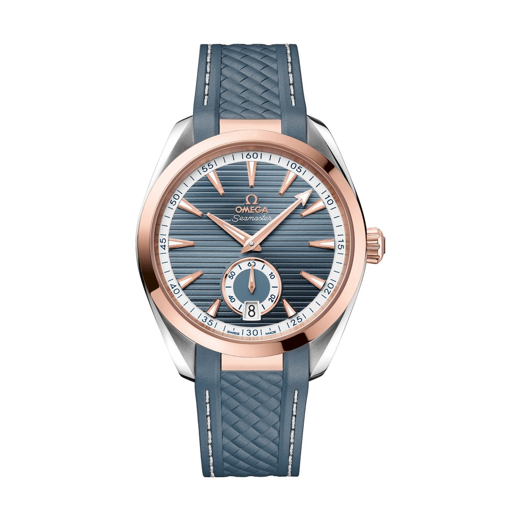Seamaster Aqua Terra 150M Small Seconds Sedna™ Gold 41mm -  Blue on Strap