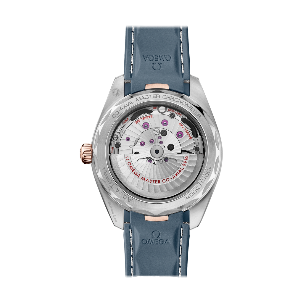 Seamaster Aqua Terra 150M Small Seconds Sedna™ Gold 41mm -  Blue on Strap