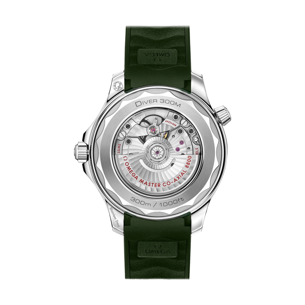 Seamaster Diver 300M 42mm - Green on Rubber Strap