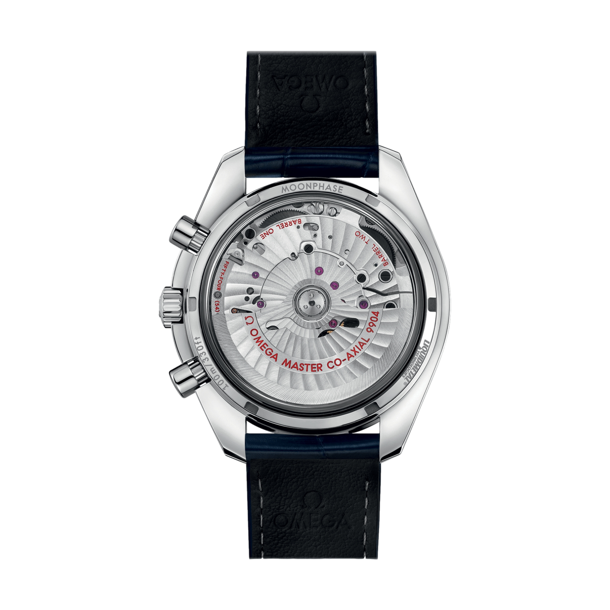Speedmaster Moonphase Moonphase Chronograph 44.25mm - Blue on Leather Strap
