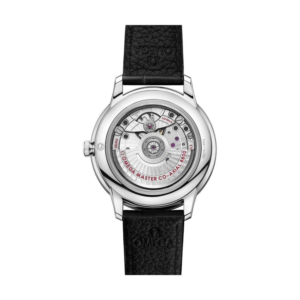 De Ville Prestige 40mm - Silver on Leather Strap