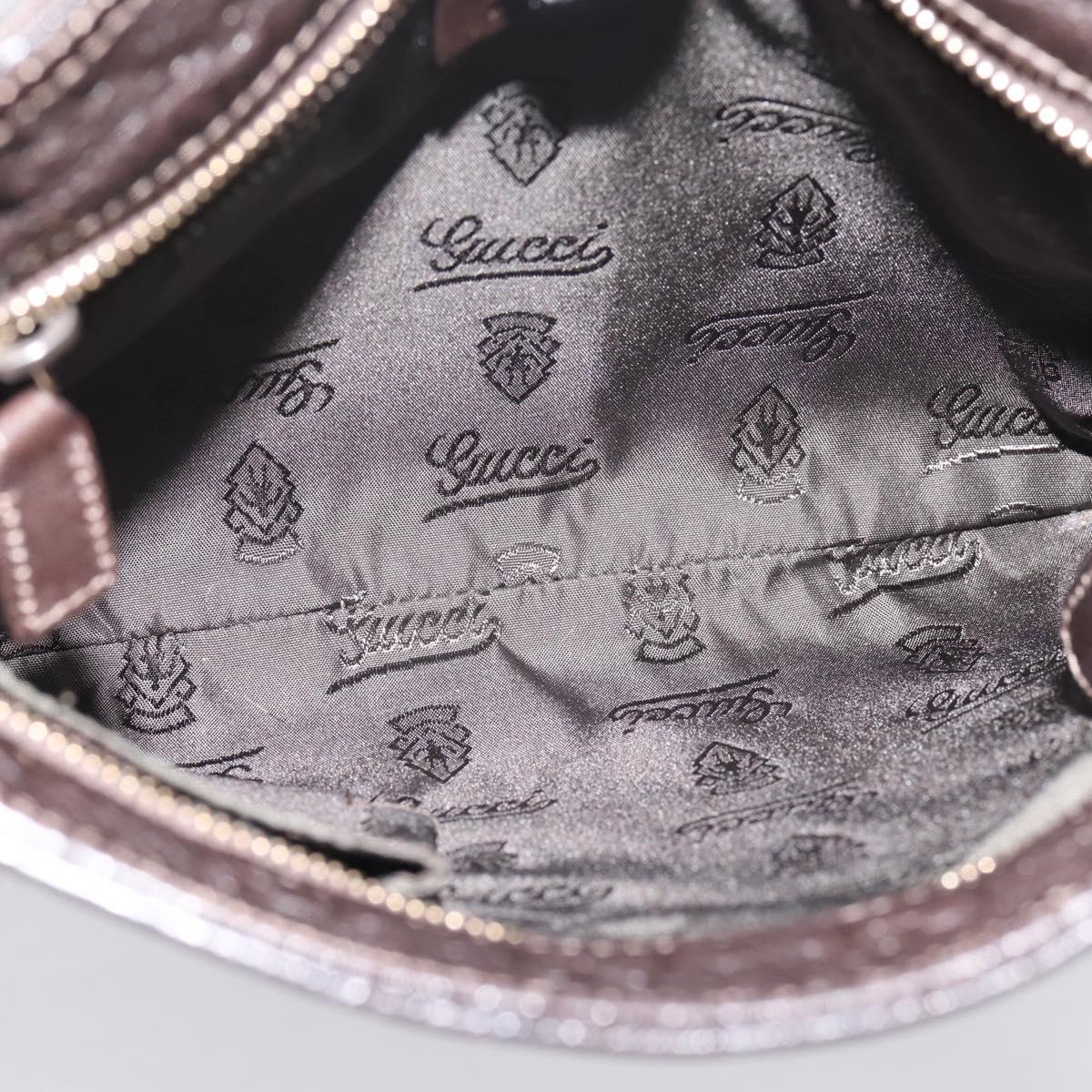 GUCCI GuccissimaGG Shoulder Bag Leather Dark Brown Gold Tone 201538 Auth SW2875V