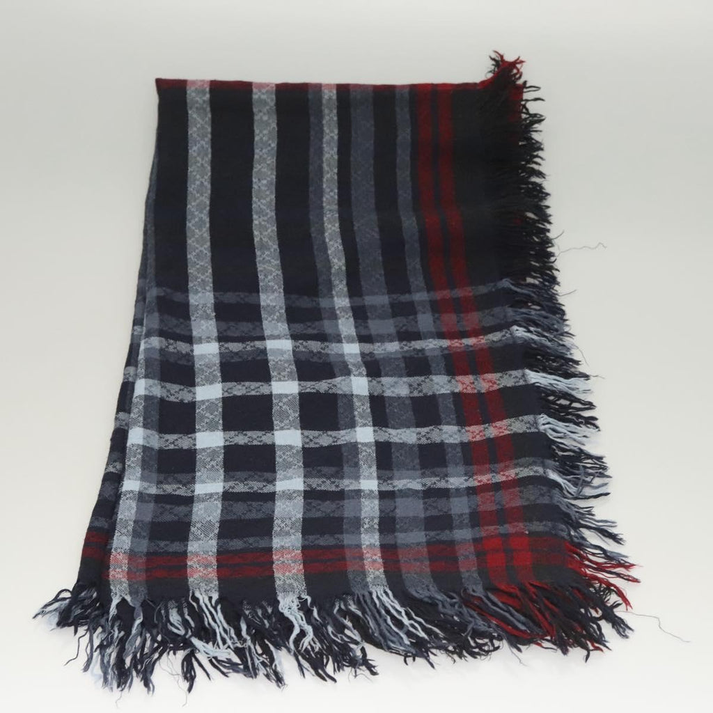 GUCCI Stole Wool Navy Auth SW820