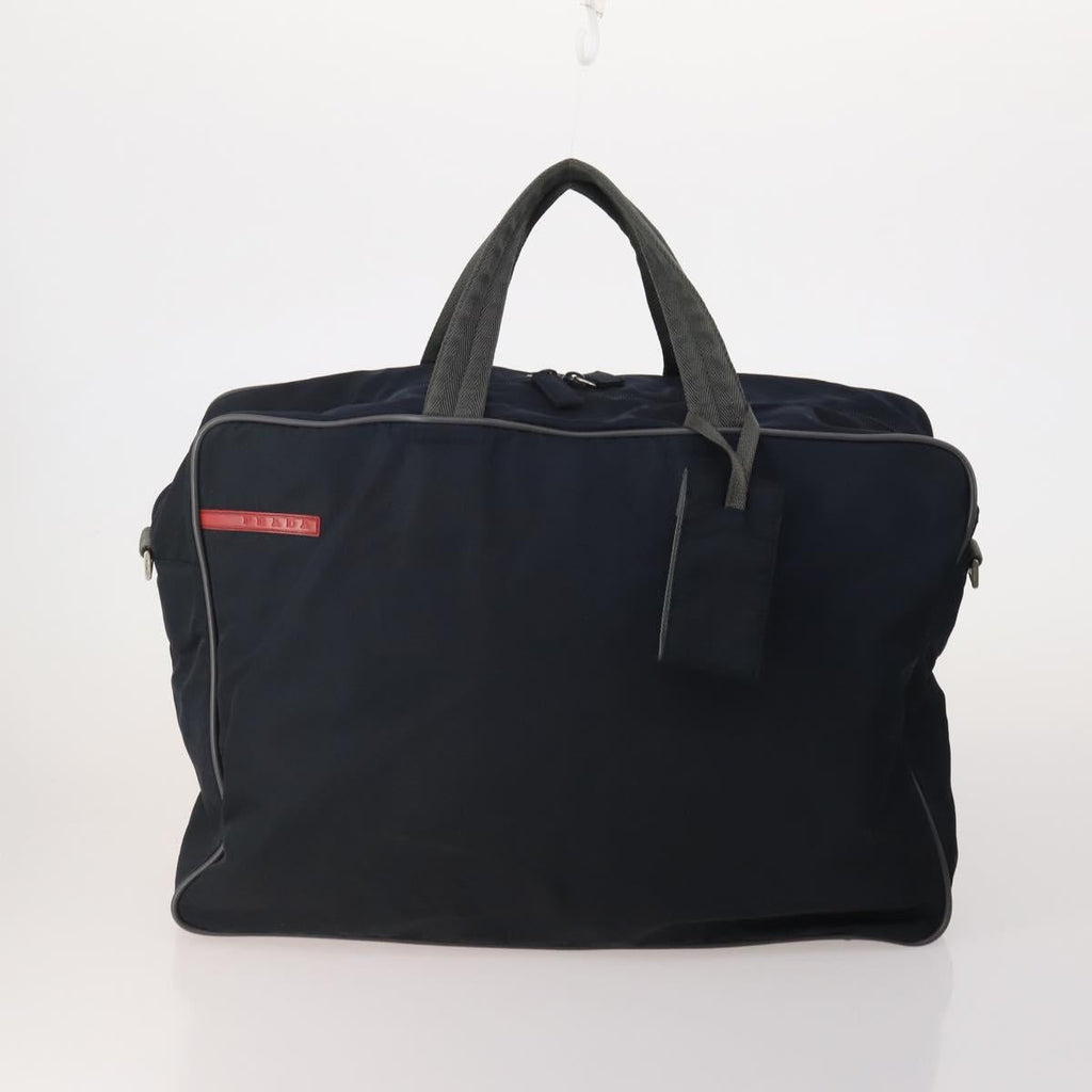 PRADA Tote Bag Shoulder Bag Hand Bag Nylon 5 Set Navy Khaki Auth ti4039