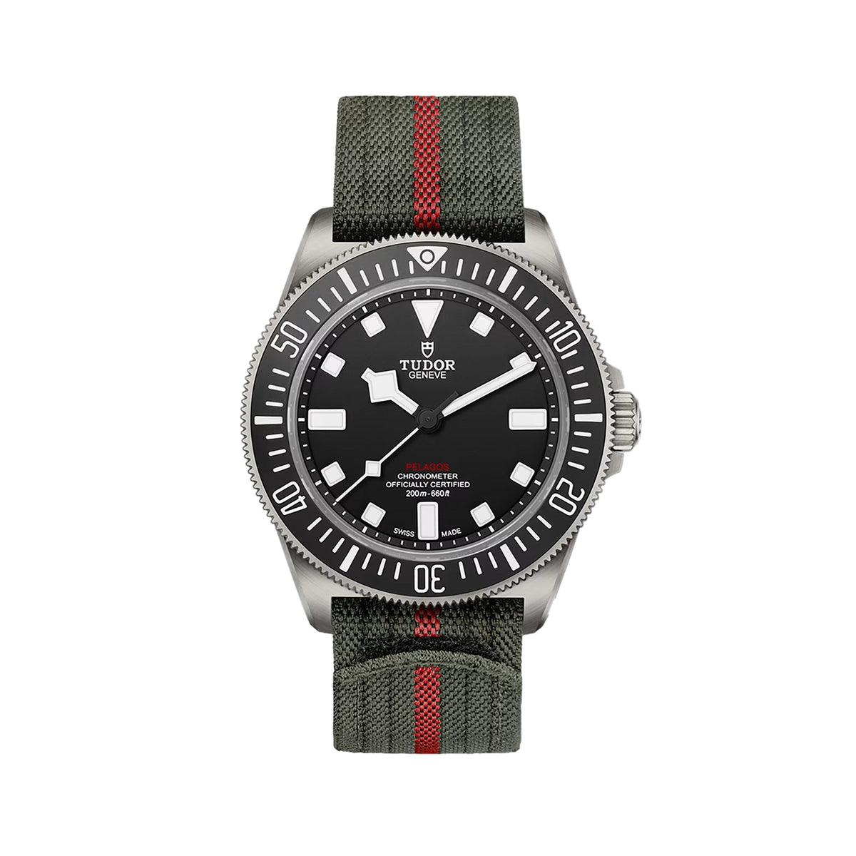 Pelagos FXD Titanium 42mm - Black on Fabric Strap w/ Extra Rubber Strap