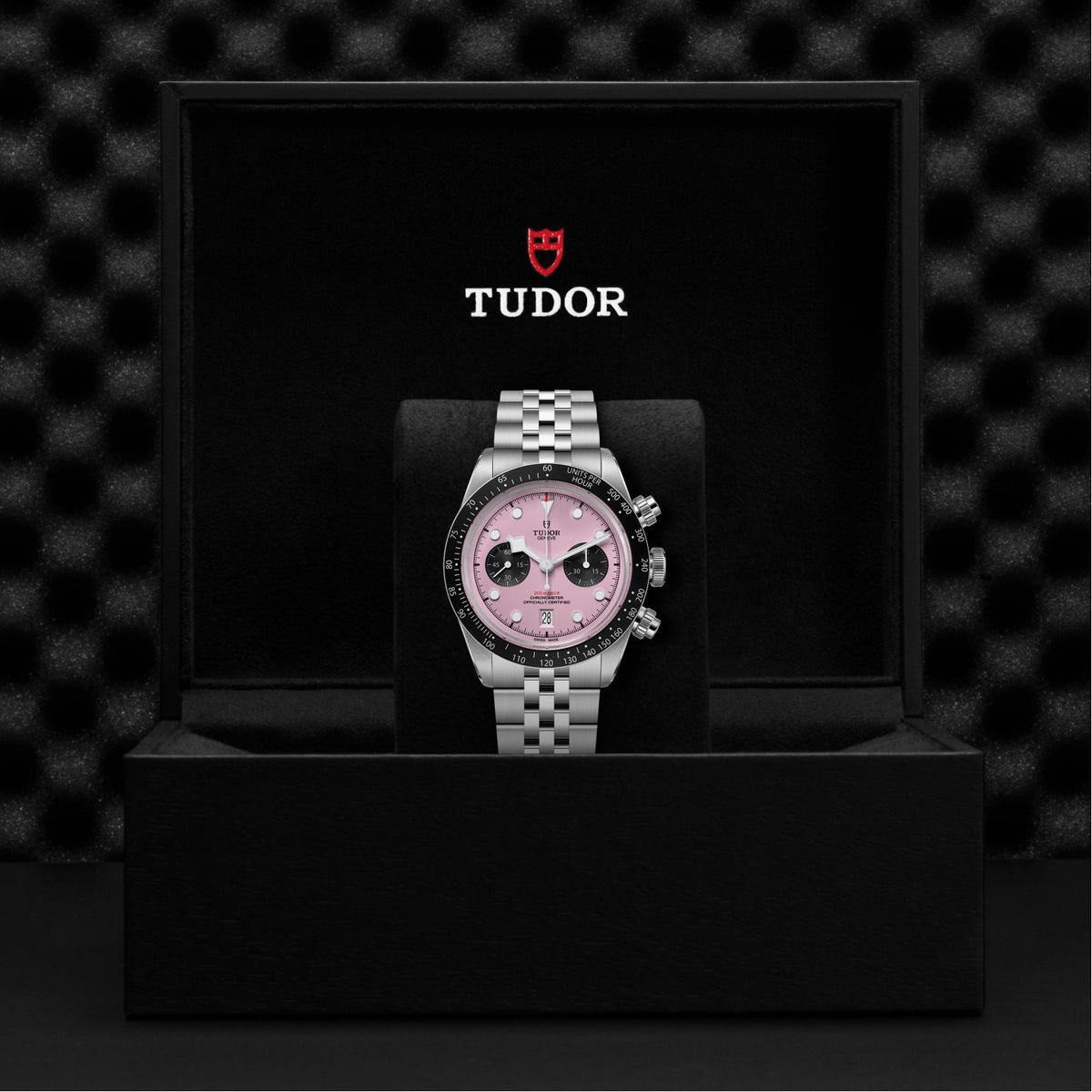 Black Bay Chrono 41mm - Pink on Bracelet